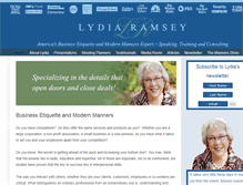 Tablet Screenshot of lydiaramsey.com